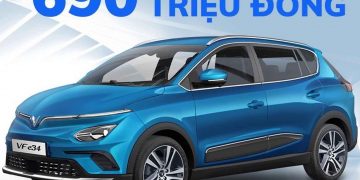 Vinfast chính thức giới thiệu mẫu Oto điện đầu tiên tại Việt Nam Vinfast VF e34 giá 690 Triệu